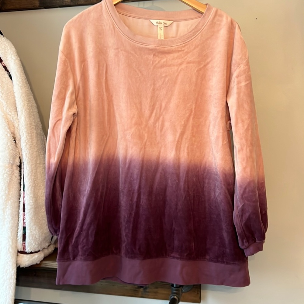 VGUC Matilda Jane dip dye velour sweatshirt